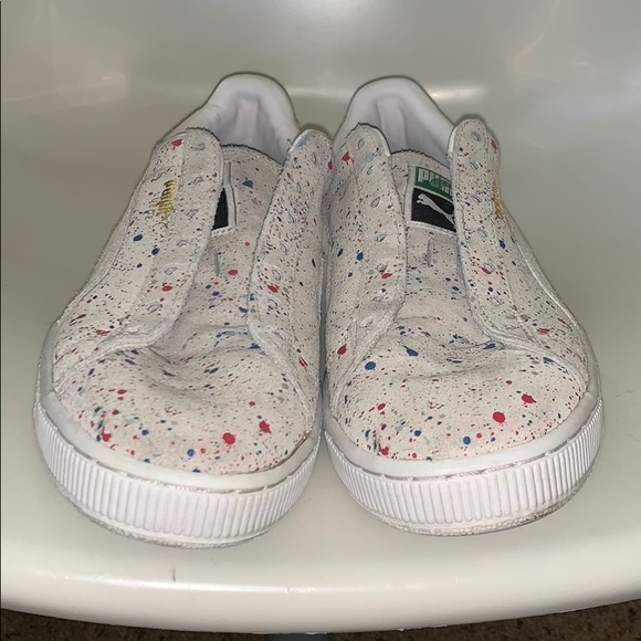 Rare Paint Splatter Puma Suede! Hardly worn - Picture 4 of 5